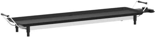 Vista 4 de MAT EXPERT Parrilla Teppanyaki de mesa de 35 pulgadas, parrilla portátil antiadherente para barbacoa, placa de barbacoa eléctrica de 2000 W con 5