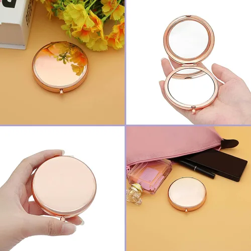 Vista 6 de Jielahua Regalos de despedida de compañera de trabajo para mujeres regalo de despedida para jefes amigos hermana espejo de maquillaje compacto