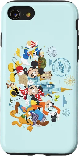 Vista 18 de Walt Disney World 50th Anniversary Mickey and Friends - Carcasa para iPhone 17, color azul