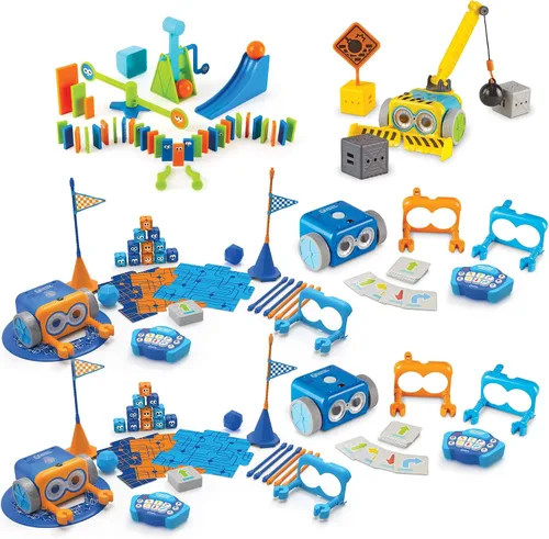 Vista 3 de Learning Resources Botley 2.0 The Coding Robot Classroom Set - Juguetes STEM elementales, kits de robótica para niños de 5 a 7 años, enseña