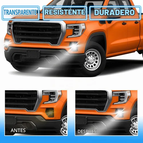 Vista 5 de Luces antiniebla LED para parachoques delantero, para GMC Sierra 1500 2019-2022, lámparas de conducción con interruptor y arnés de cableado, par