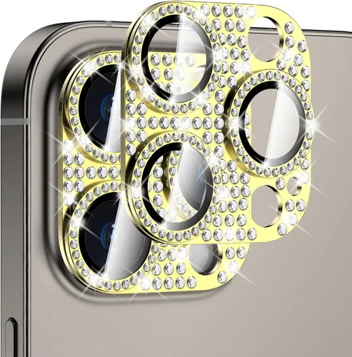 Vista 11 de Protector de lente de cámara brillante compatible con iPhone 13 Pro (6.1 pulgadas)/13 Pro Max (6.7 pulgadas), vidrio templado ultra
