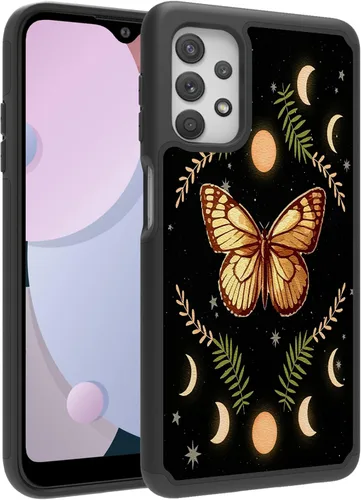 Vista 19 de Funda diseñada para Samsung Galaxy A32 (6.5 pulgadas), funda duradera para teléfono para niña bebé, negra, firmada para Galaxy A32 5G, funda Bebé