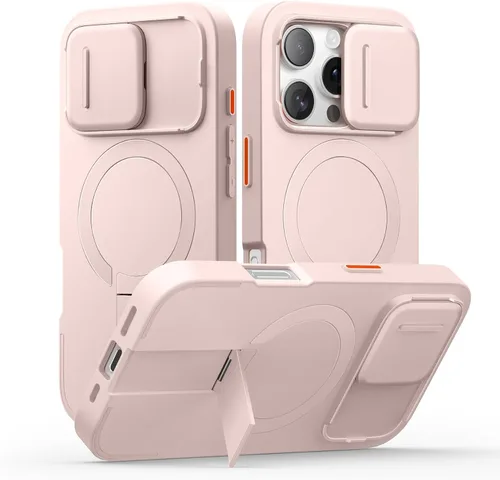 Vista 65 de SURITCH Funda para iPhone Air con cubierta de control de cámara, funda deslizante para cámara y soporte ajustable, compatible con MagSafe, a prueba