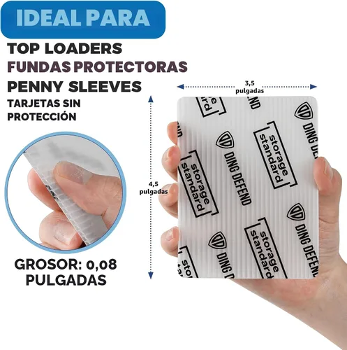 Vista 4 de Protectores de envío de tarjetas coleccionables – Insertos de plástico ultra fuertes de primera calidad – Paquete de 110 – 3.5 x 4.5 pulgadas