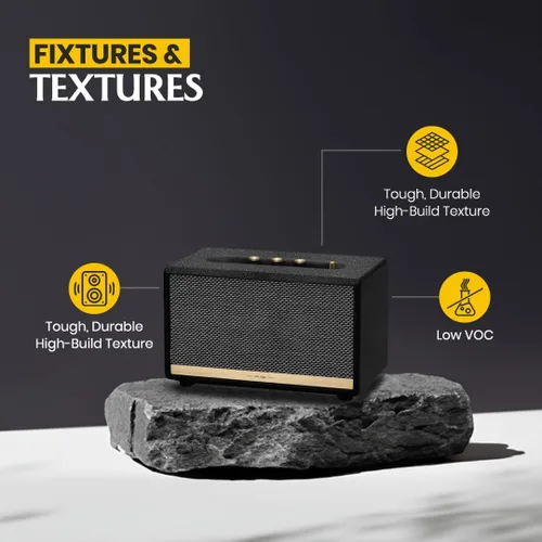 Vista 2 de GRANOTONE Pintura para Altavoces Negra 1 Galón Recubrimiento Texturizado para Gabinetes de Altavoces, Estuches para Transporte, Metal y Muebles