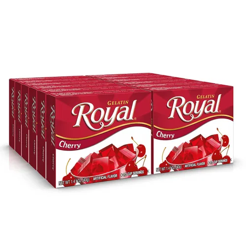 Vista 7 de Royal Gelatina, Mezcla para postre sin grasa, sabor lima (12 cajas de 1.4 onzas) (paquete de 12)