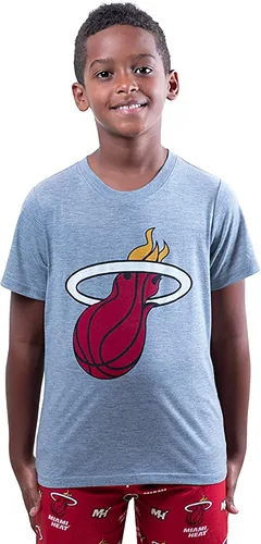 Vista 2 de Ultra Game NBA - Pijama de 2 piezas para niños, conjunto de pantalón y camisa