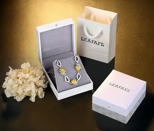 Vista 5 de Leafael Wish Stone Link Charm Bracelet with Birthstone Crystals, Rose Gold Plated or Silver-tone, 7"+2