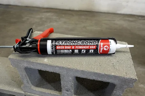 Vista 6 de Red Devil 0956 Strong Bond Hybrid Polymer Adhesivo y sellador de construcción, 9 onzas, blanco, 1 paquete