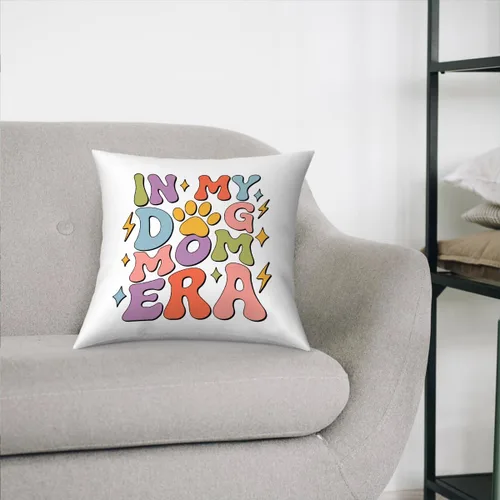 Vista 5 de Fokongna in My Dog Mom era Dog Mom - Fundas de almohada decorativas de 18 x 18 pulgadas, funda de almohada Love Gy Lover Proud Mama Pet Owner