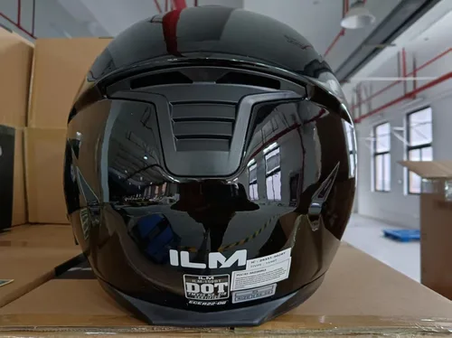 Vista 8 de ILM 159BT - Casco modular de motocicleta Bluetooth para 2-3 conductores, intercomunicador, cara completa, casco abatible DOT con máscara facial