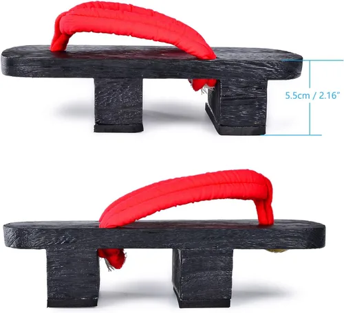 Vista 4 de Azumasun Zuecos japoneses de madera con calcetines Tabi para hombres y mujeres