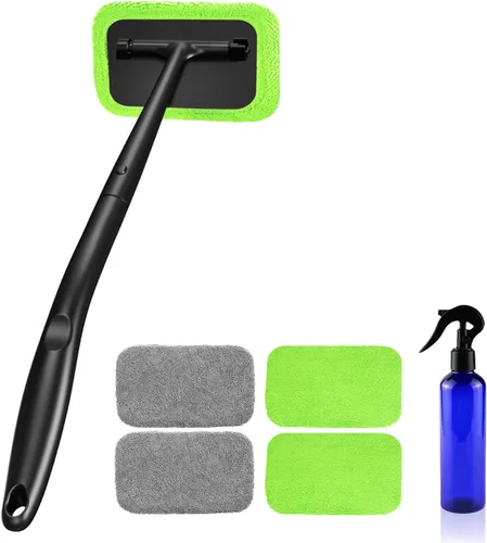 Vista 8 de Herramienta Limpiadora de Parabrisas Xindell – Kit de Limpieza de Ventanas Interiores de Automóvil con Mango Desmontable de 22", Escobilla