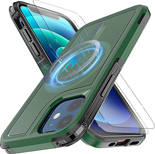 Vista 24 de Funda para iPhone 13 Pro Max y iPhone 14 Pro Max, [compatible con MagSafe] [prueba anticaídas de 10 pies] [2 protectores de pantalla de TPE]