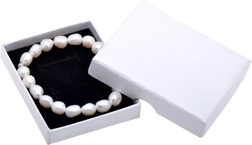 Vista 6 de Joseph Brothers Pulsera de perlas de agua dulce cultivadas blancas para mujer, 7 pulgadas