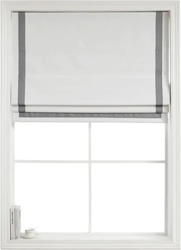 Vista 10 de Everyday Celebration Persianas romanas – 100 % opacas, sin cordón, para ventanas de interior, persianas con borde de cinta (negro) 23 pulgadas