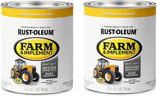 Vista 73 de Rust-Oleum Farm & Implement 280176 - Pintura esmaltada, galón, naranja (Allis Chalmers Orange)
