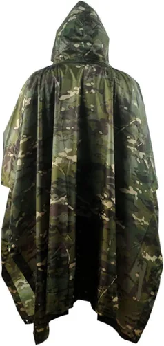 Vista 5 de MINUSE Impermeable impermeable Poncho al aire libre militar táctico impermeable camping senderismo trajes viaje paraguas lluvia