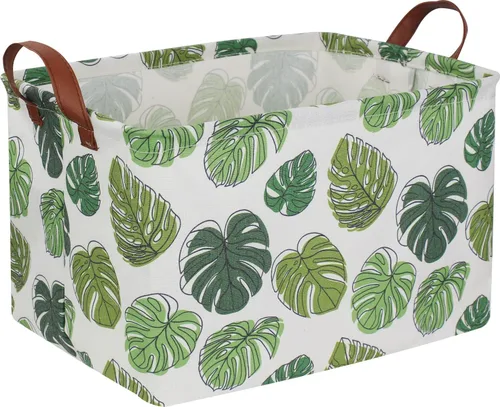 Vista 41 de NTAOHAMPER Cesta rectangular de almacenamiento de fútbol vacía, cesta de regalo plegable con asas, caja de juguetes/libros, decoración de habitación