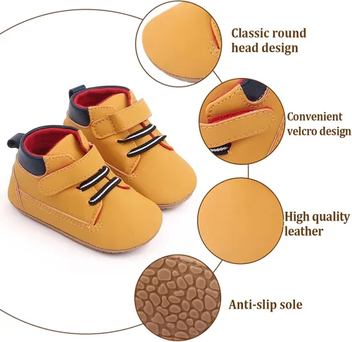 Vista 4 de KaKaKiKi - Tenis de lona para bebé infante niños tenis con suela de goma antideslizante tenis de caramelo caminantes primerizos precaminando tenis