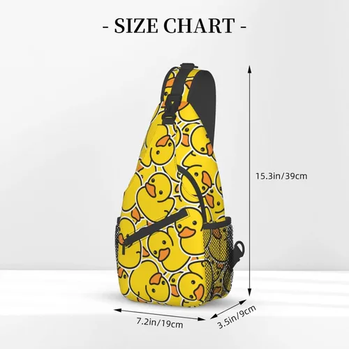 Vista 3 de Mochila bandolera unisex para hombres y mujeres, bolsa casual para el pecho, mochila de hombro, mochila de viaje para senderismo, Animal de dibujos