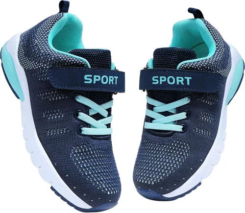Vista 17 de Tenis para correr, ligeros, casuales, para caminar, para niños y niñas pequeños Azul (1#Blue)