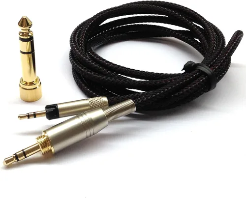 Vista 2 de Cable de audio de actualización de reemplazo NewFantasia Compatible con auriculares Sennheiser HD598, HD598Cs, HD560s, HD598SE, HD620S, HD400PRO