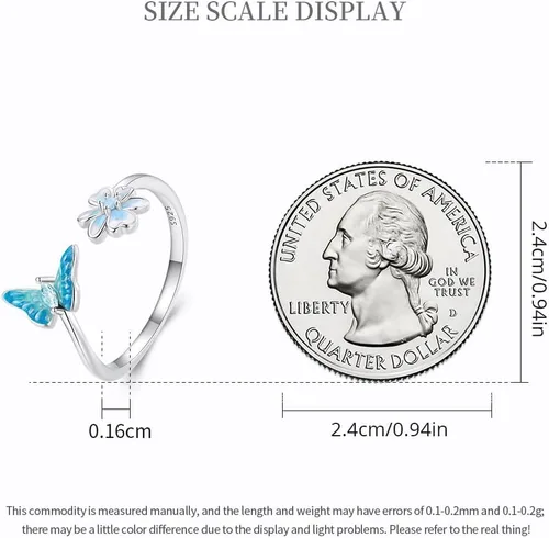 Vista 7 de BABAMIA Promise Rings Jewelry 925 Sterling Silver Couple Rings Paved with Cubic Zirconia Rings Size 6 Dainty Engagement Wedding Promise Band Rings