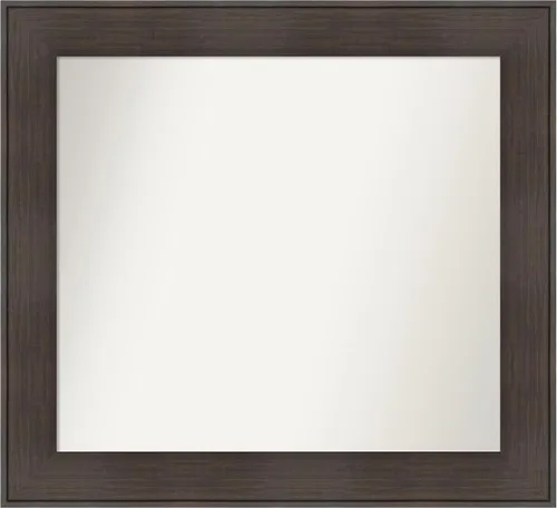 Vista 100 de Amanti Art Espejo personalizado, espejo de baño de veta de madera rústica William, espejo de pared o espejo de tocador de baño sobre el fregadero