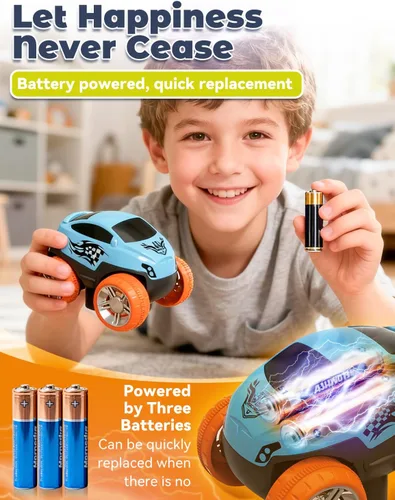 Vista 5 de Pista de carreras antigravedad mejorada 2026 con coche, pista de carreras antigravedad SmartoonKids antigravedad, pista de carreras eléctrica