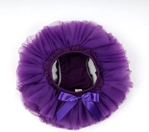 Vista 4 de Slowera Falda tutú suave y suave con funda para pañales para niñas