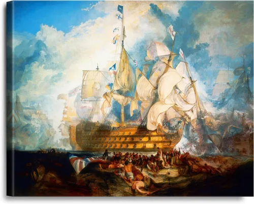Vista 102 de A&T ARTWORK A Brisk Breeze por Willem van de velde Reproducciones de pintura de velero, impresiones en lienzo giclée para decoración del hogar, 20 x