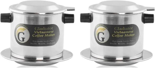 Vista 6 de Juego de filtros para cafetera vietnamita, gotero de café estilo prensa francesa, prensa portátil reutilizable de 1 taza de una sola porción, 8