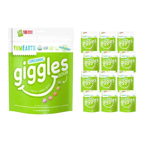 Vista 14 de YumEarth Organic Giggles - Caramelos masticables aptos para alérgicos