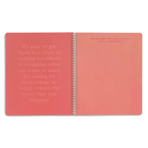 Vista 3 de ban.do Large Quote Spiral Notebook (Make It All Happen)