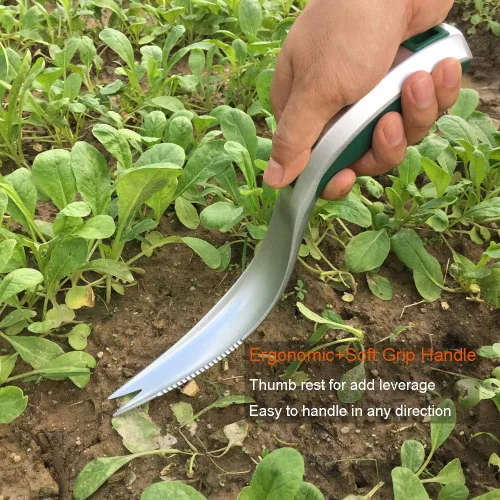 Vista 6 de Herramientas de aluminio de una sola pieza, herramienta de desmalezadora de jardín de mano, mango ergonómico, la mejor herramienta de deshierbe