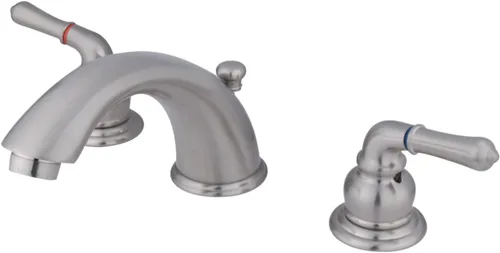 Vista 12 de Kingston Brass KB966 Grifo de baño de configuración ancha Magellan con desagüe automático al por menor, cobre envejecido