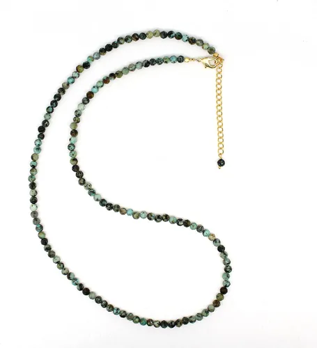 Vista 51 de Gempires - Collar de cuentas de piedras naturales hechas a mano, joyería de cristal hipoalergénica de 20 pulgadas, chapado en oro, joyería de moda