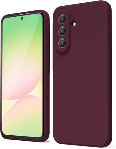 Vista 146 de oakxco Funda para teléfono Samsung Galaxy A12 con agarre de silicona líquida, linda delgada fina suave cubierta de gel de goma TPU lisa para mujeres