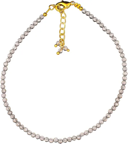 Vista 34 de TGH Pulsera de cuentas naturales con piedras preciosas microfacetadas, joyería para ella, cristales curativos energéticos de piedra natal, cadena