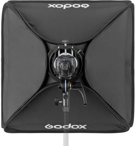 Vista 4 de Godox 32x32inch 31.5x31.5 in Grid Strip Softbox con S2 S-Type Speedlite Soporte Bowens Mount para Godox V1 Series, AD200Pro, AD200, AD400Pro