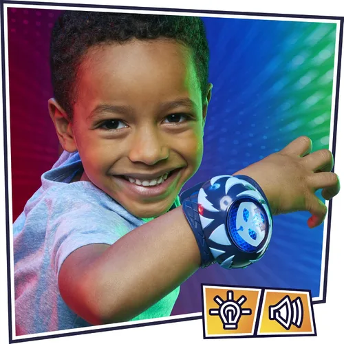 Vista 4 de PJ Masks - Power Pack Set de juguetes de Catboy para preescolar, con 2 figuras de acción, vehículo, pulsera y máscara de disfraz infantil