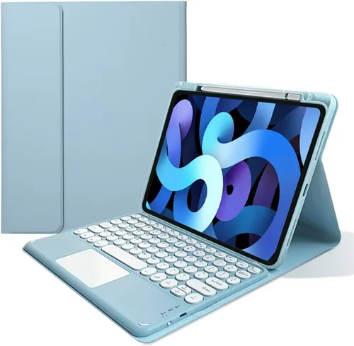Vista 14 de kaitesi Funda con Teclado para iPad 9ª 8ª 7ª Generación iPad 10.2 pulgadas Touchpad Teclado Desmontable para iPad Air 3ª Generación 10.5"/iPad Pro