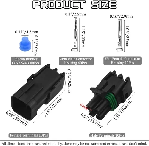 Vista 2 de WMYCONGCONG 10 kits de 4 pines de manera impermeable conector de cable eléctrico enchufe terminal (4 pines)