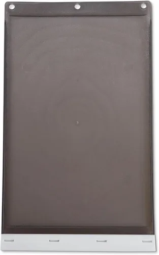 Vista 7 de Amazon Basics Puerta de plástico ajustable para perros y gatos con fácil instalación, grande, 20.00 x 13.31 x 4.45 pulgadas, blanco y gris