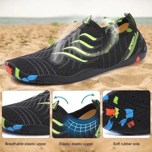 Vista 3 de Padgene Men Women Barefoot Water Shoes Quick Dry Unisex Aqua Shoes