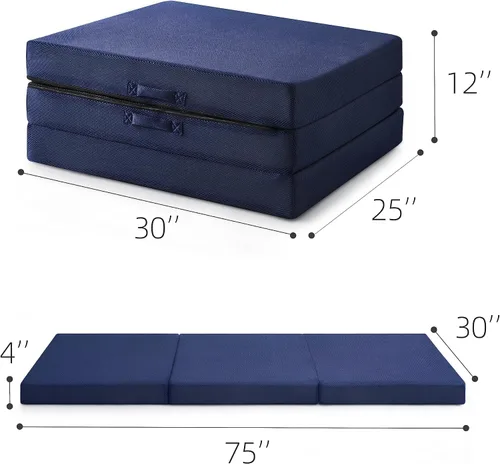 Vista 13 de Jamdok Sleeping Mats for Adults,Memory Foam Trifold Mattress