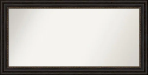 Vista 1132 de Amanti Art Espejo de pared personalizado no biselado (25 x 25 pulgadas), marco de bronce acentuado, varios tamaños personalizados, espejo de baño