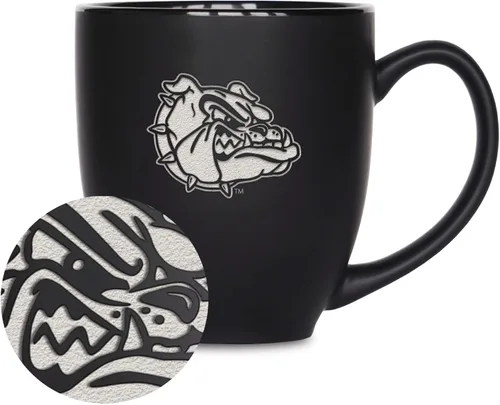 Vista 285 de Rico Industries - Taza de cerámica mate negra con grabado láser estándar de 15oz para NCAA (escuelas T & U) - Para bebidas calientes o frías